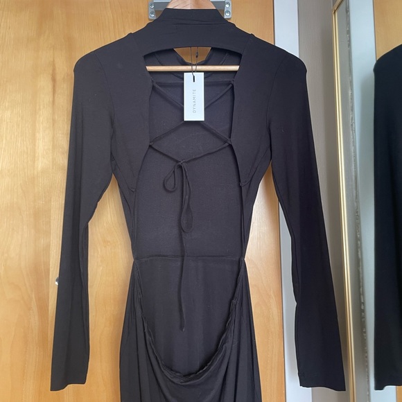 Black Midi Dress - Picture 2 of 3